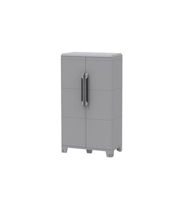 ARMARIO RESINA MODULAR 2 ESTANTES GRIS TRANSFORMIN