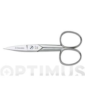 TIJERA MANICURA CURVA NIQUELADA 4,5