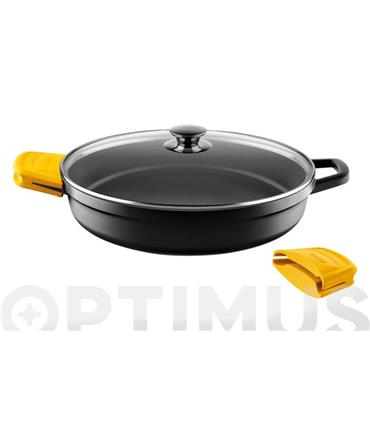 RUSTIDERA BAJA ALUMINIO FUNDIDO CON TAPA 24 CM