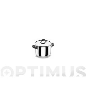 OLLA RECTA CON TAPA INOX LADYCOR 16 CM NOVA