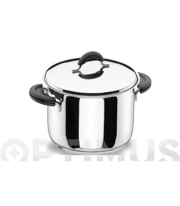 OLLA RECTA CON TAPA INOX LADYCOR 20 CM NOVA