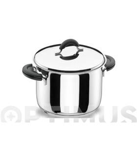 OLLA RECTA CON TAPA INOX LADYCOR 22 CM NOVA