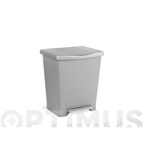 CUBO CON PEDAL MILENIUM 23 L GRIS 33 X 28 X 39 CM