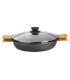 CAZUELA BAJA ALUMINIO FUNDIDO CON TAPA EFFICIENT 2