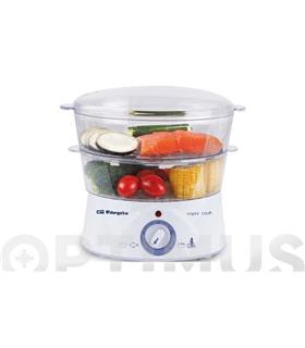 COCEDOR AL VAPOR 400 W 2 PISOS 5 L