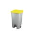 CONTENEDOR SELECTIVO AMARILLO PEDAL Y RUEDAS 120 L