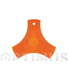 PROTECTOR-SALAVAMANTEL SILICONA NARANJA 2 UNIDADES