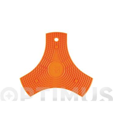 PROTECTOR-SALAVAMANTEL SILICONA NARANJA 2 UNIDADES