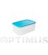CONTENEDOR HERMETICO 4,7 L RECTANGULAR TURQUESA