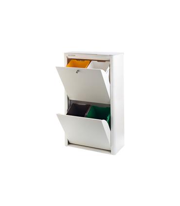CONTENEDOR BASURA ECOLOGICO METALICO 4 DEPARTAMENT