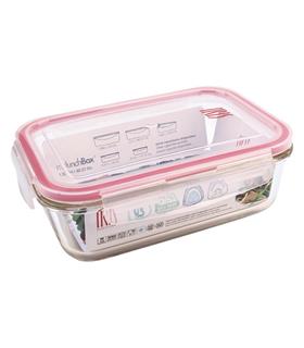 CONTENEDOR VIDRIO RECTANGULAR 1200 ML