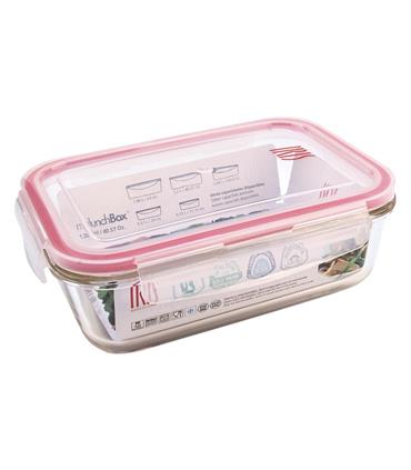 CONTENEDOR VIDRIO RECTANGULAR 1200 ML