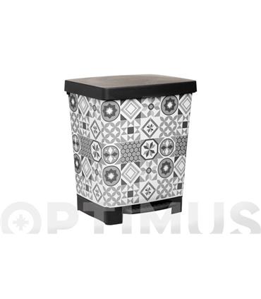 CUBO PEDAL DECORADO CUBIK DECO HYDRAULIC 23 L