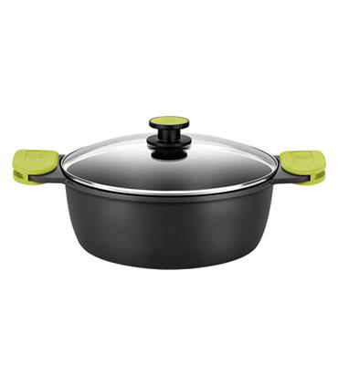 CAZUELA ALTA ALUMINIO FUNDIDO FOODIE 24 CM-INDUCCI