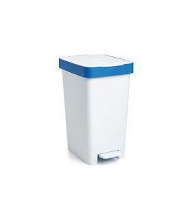CUBO CON PEDAL SMART 25L RECICLAJE AZUL-26X36X47CM