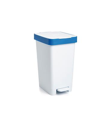 CUBO CON PEDAL SMART 25L RECICLAJE AZUL-26X36X47CM