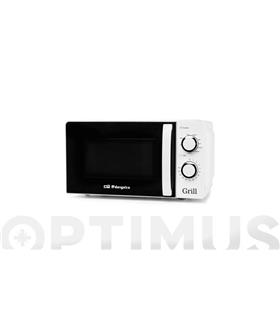 HORNO MICROONDAS SOBREMESA CON GRILL 20L 700W BLAN