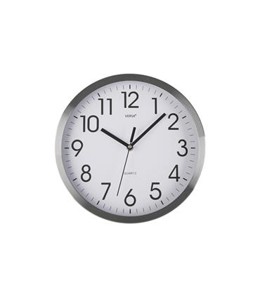 RELOJ PARED REDONDO Ø30,5 CM - ALUMINIO