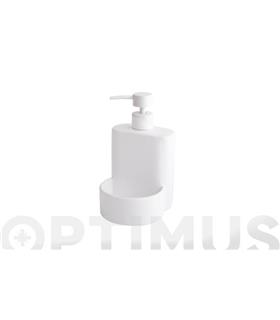 DOSIFICADOR CON PORTAESTROPAJO BLANCO