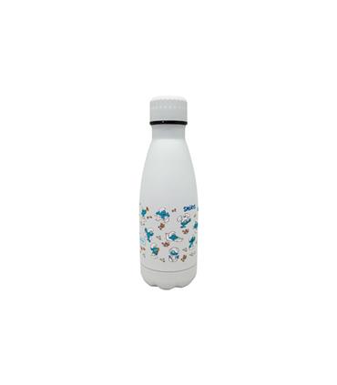 BOTELLA INOX TERMO DECORADA 350 ML - PITUFOS AZUL
