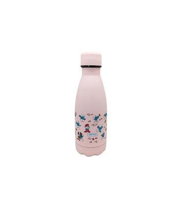 BOTELLA INOX TERMO DECORADA 350 ML - PITUFOS ROSA