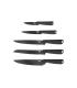 CUCHILLOS COCINA SET 5 UDS NEGRO