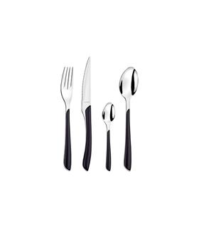 CUBERTERIA 24 PIEZAS ECLAT NEGRO