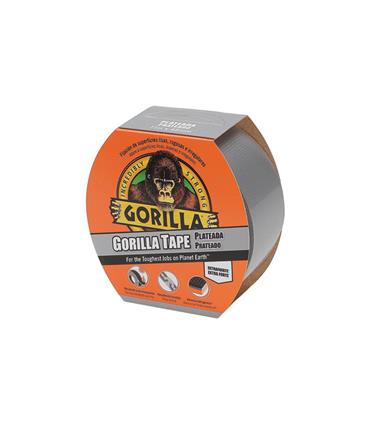 CINTA AMERICANA GORILLA TAPE 11 M X 48 MM PLATA
