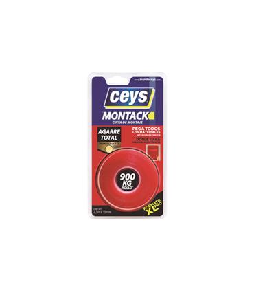 CINTA DOBLE CARA MONTACK AGARRE TOTAL 7,5 M X 19 M