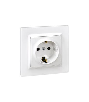 BASE ENCHUFE SCHUKO TT EMPOTRAR BLANCO SERIE 10