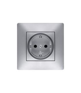 TOMA DE CORRIENTE 16A HABITAT15 ALUMINIO