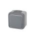 PULSADOR SUPERFICIE GRIS IP55 PLEXO