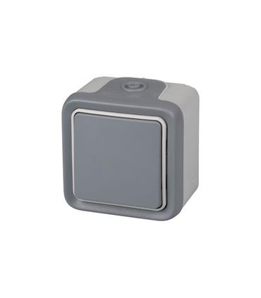 PULSADOR SUPERFICIE GRIS IP55 PLEXO