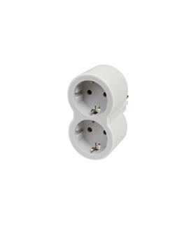 ADAPTADOR FRONTAL DOBLE 10/16A ENTRADA HORIZONTAL