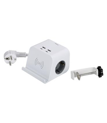 BASE MULTIPLE COMBIFLAT CARGA INALAMBRICA 2T 16A 2