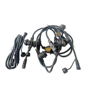 GUIRNALDA 10 X E27 IP44 7.5M EXTENSIBLE NEGRO GUIR