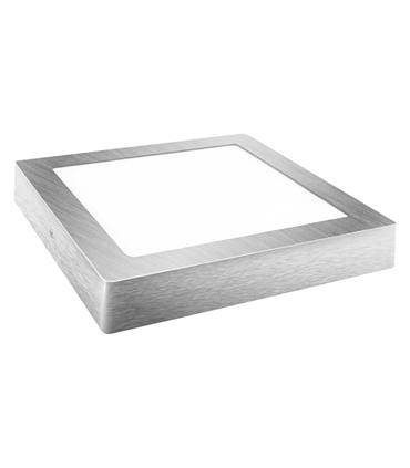 DOWNLIGHT LED SUPERFICIE CUADRADO PLATA LUZ FRIA 1