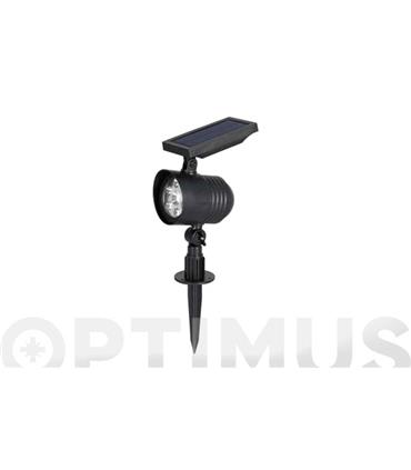 BALIZA FOCO SOLAR LED LUPUS IP44 LUZ CALIDA 50LM