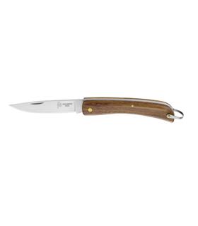 NAVAJA CAMPAÑA CON MUELLE MANGO MADERA 8CM INOX