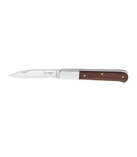 NAVAJA CABRITERA CON MUELLE MANGO MADERA 9CM INOX