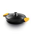 RUSTIDERA BAJA ALUMINIO FUNDIDO CON TAPA 28 CM