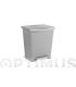 CUBO CON PEDAL MILENIUM 23 L GRIS 33 X 28 X 39 CM
