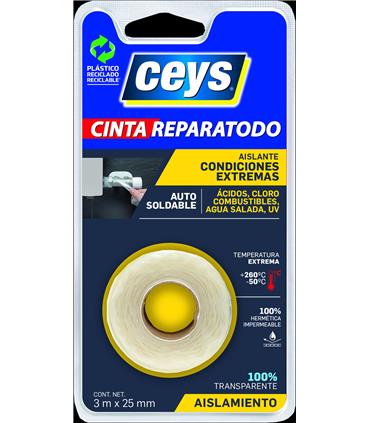 CINTA AUTOSOLDABLE REPARATODO SILICONA 3M X 25MM T