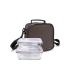 BOLSA PORTA ALIMENTOS BASIC GRIS +CONTENEDORES VID