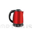 HERVIDOR DE AGUA INOX ROJO 1500 W 2L