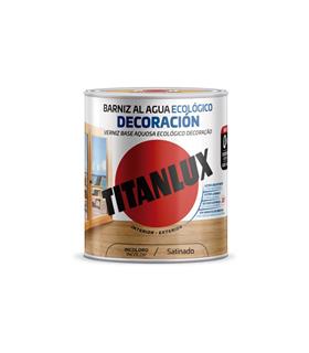 BARNIZ AL AGUA ECOLOGICO DECORACION SATINADO 750 M