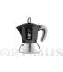 CAFETERA MOKA INDUCTION ALUMINIO/INOX 2 TAZAS NEGR