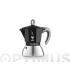 CAFETERA MOKA INDUCTION ALUMINIO/INOX 4 TAZAS NEGR