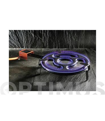 PAELLERO PLANO + GAS BUTANO / PROPANO L70-70 CM/46