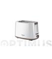 TOSTADOR DOS RANURAS BLANCO 750W